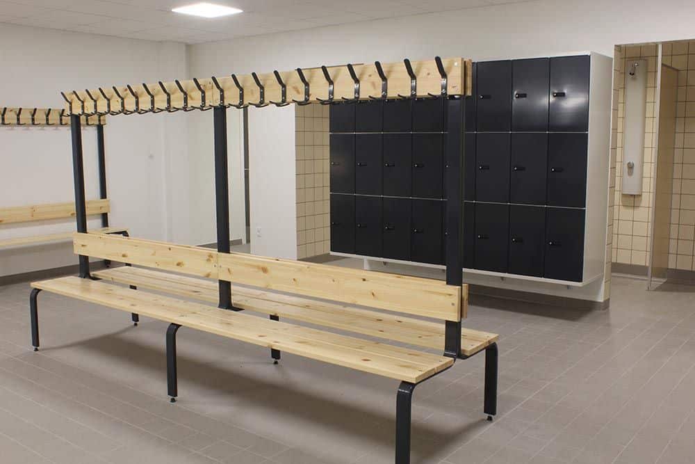inventar omklædnings bænk